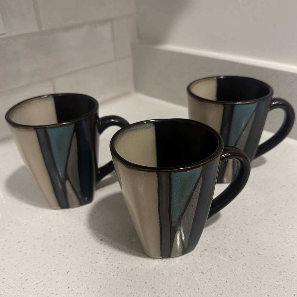Althea Teal Ceramic Mug Set
